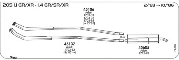 SIGAM PE027 Exhaust System